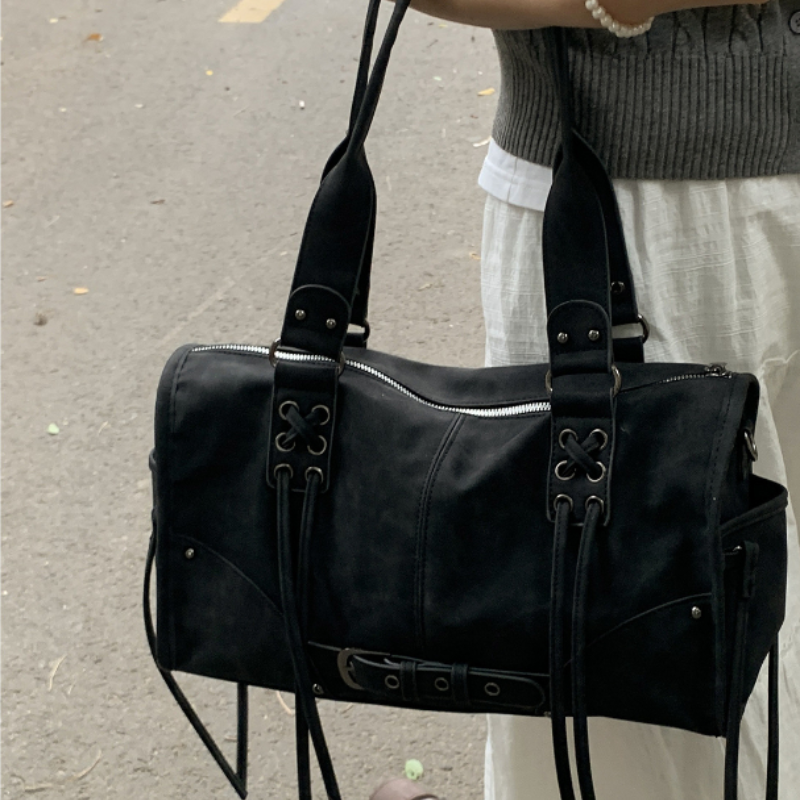 Interior Design High End - Retro Women's Motorcycle Handbag Brand Tassel