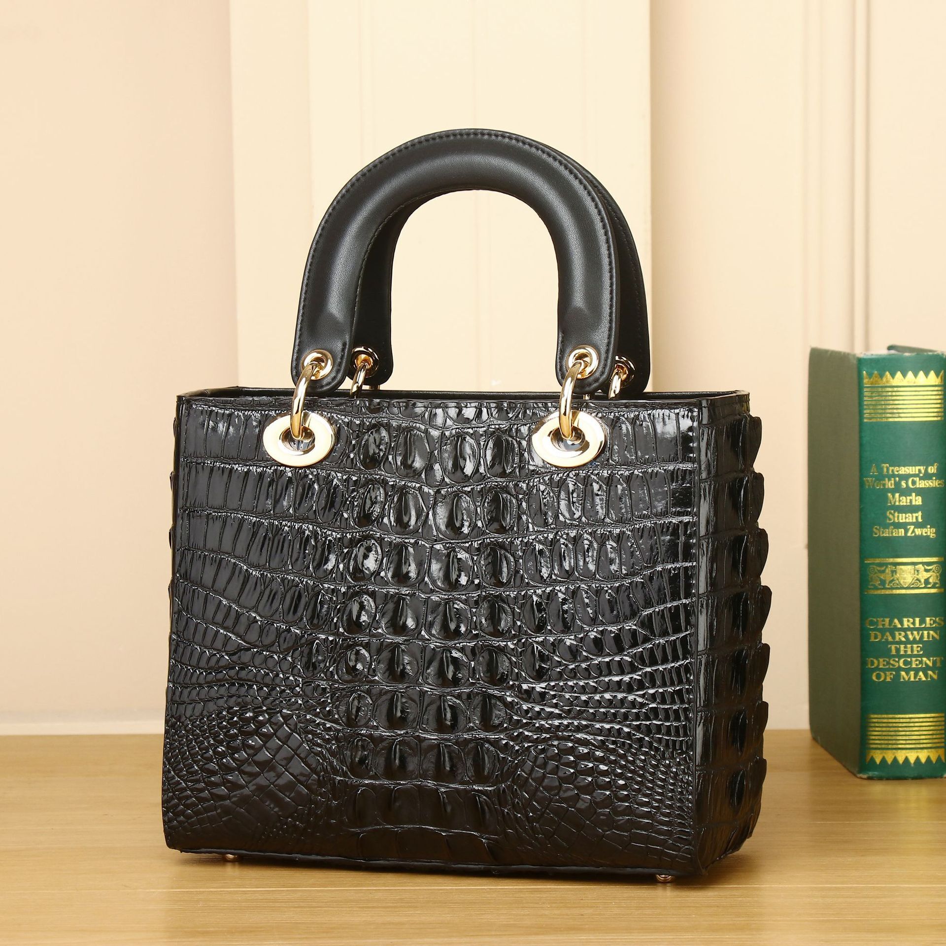Interior Design High End - New Crocodile Pattern Luxury Designer Handbag