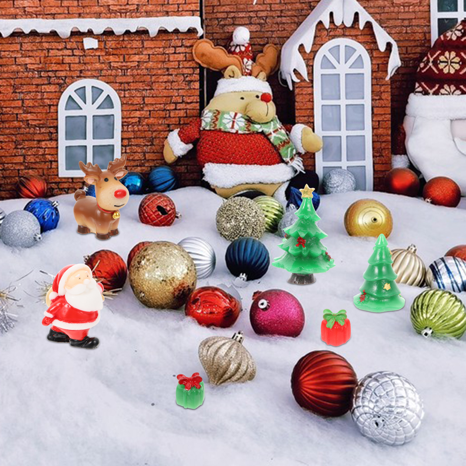 27Pcs Creative Resin Christmas - Interior Design Xmas reseña y precio