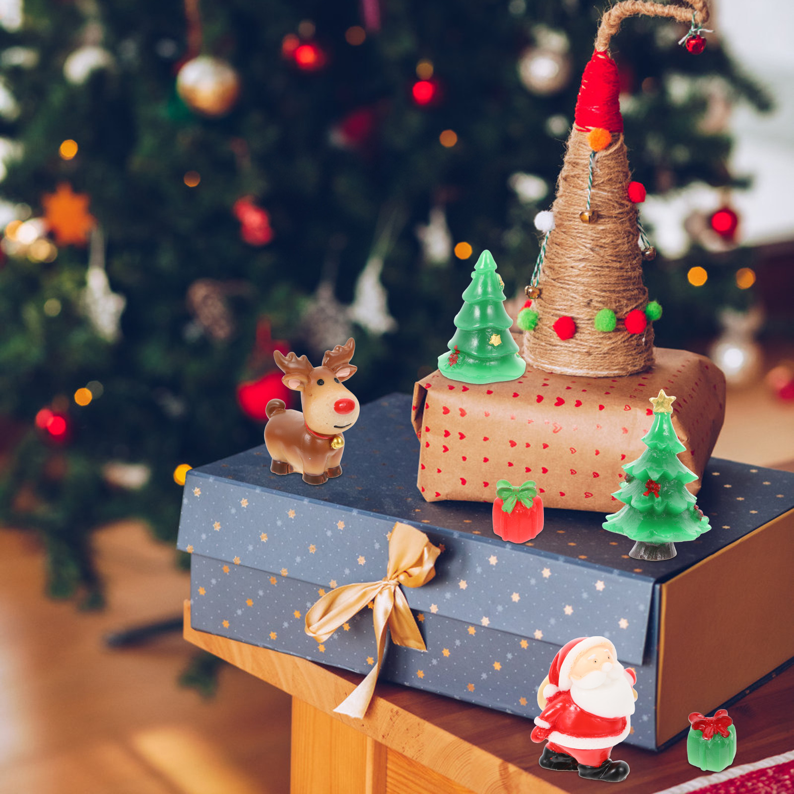 27Pcs Creative Resin Christmas - Interior Design Xmas reseña y precio