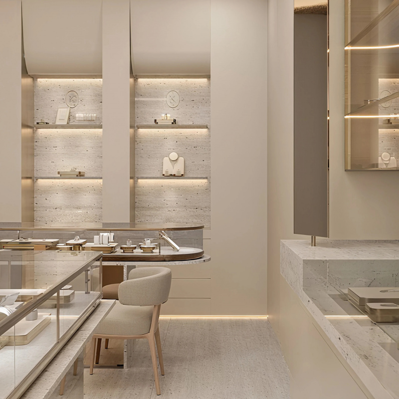 custom.Luxury Jewellery Shop O - Interior Design Retail reseña y precio