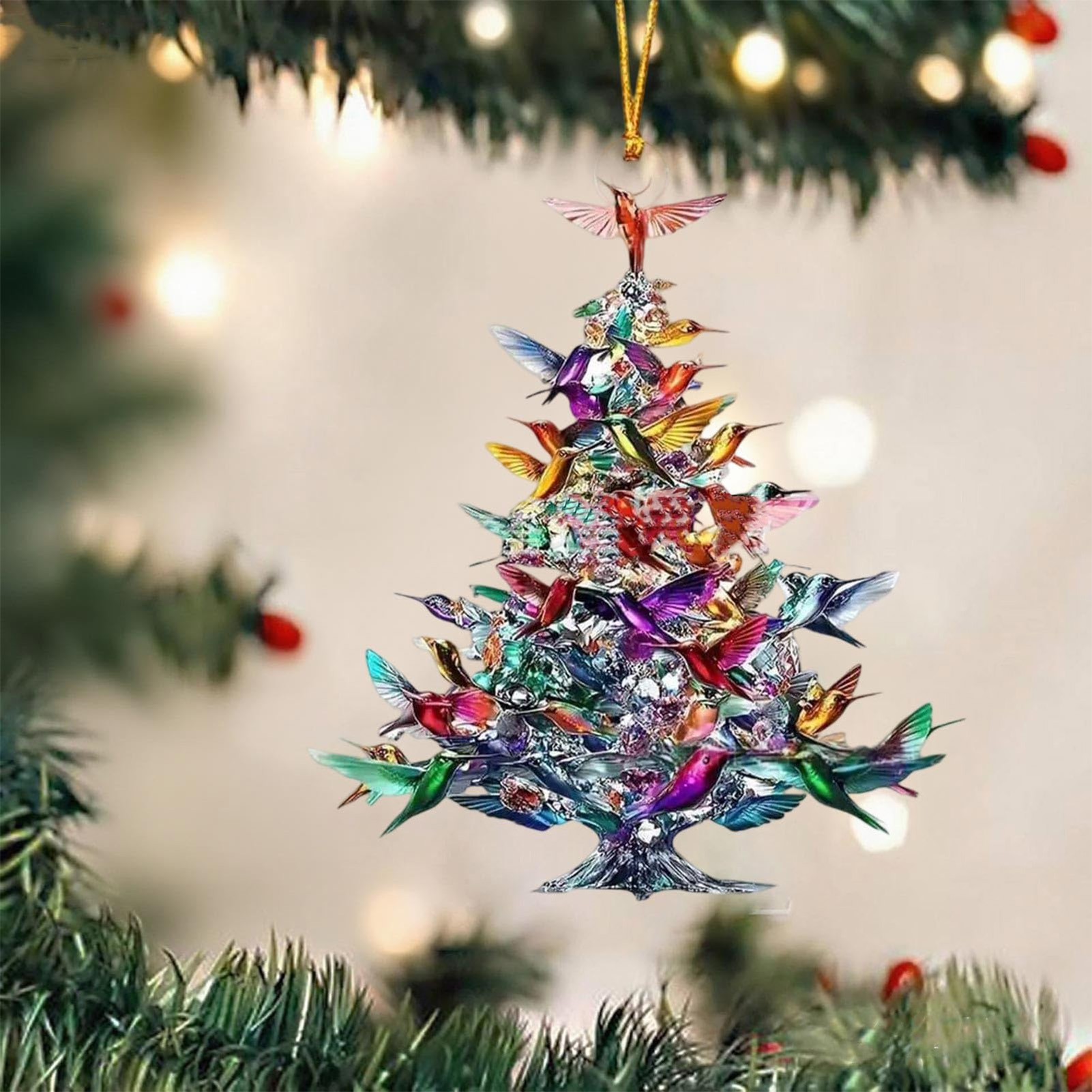 8cm 2D Acrylic Bird Ornaments  - Interior Design Xmas reseña y precio