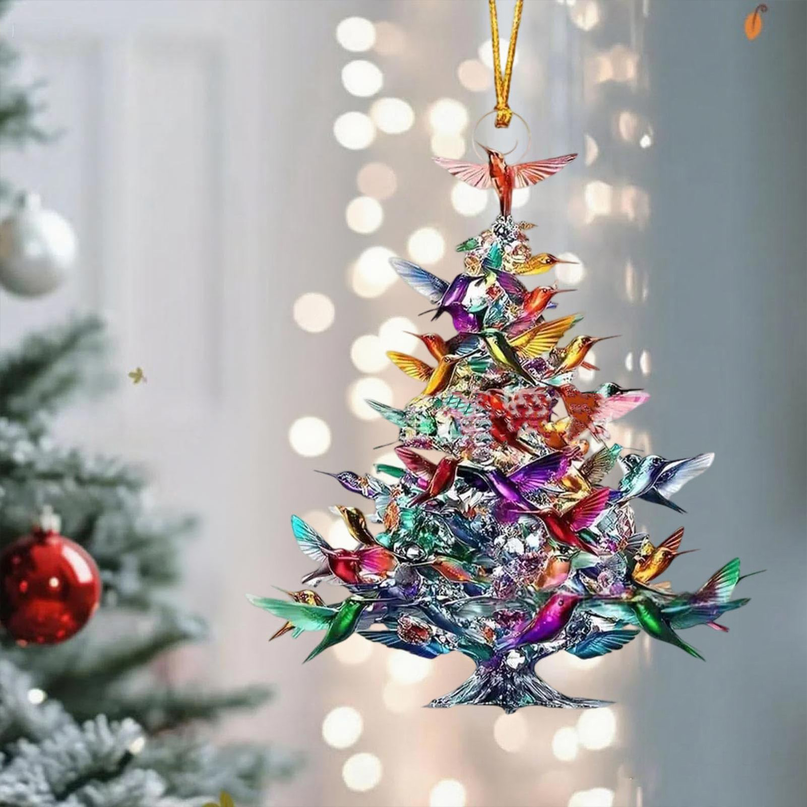 8cm 2D Acrylic Bird Ornaments  - Interior Design Xmas reseña y precio