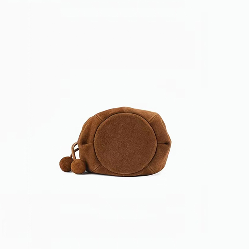 Frosted Suede Bucket Bag Pumpk - Interior Design High End reseña y precio