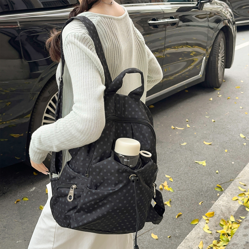Polka Dot Nylon Drawstring Bac - Interior Design Women reseña y precio