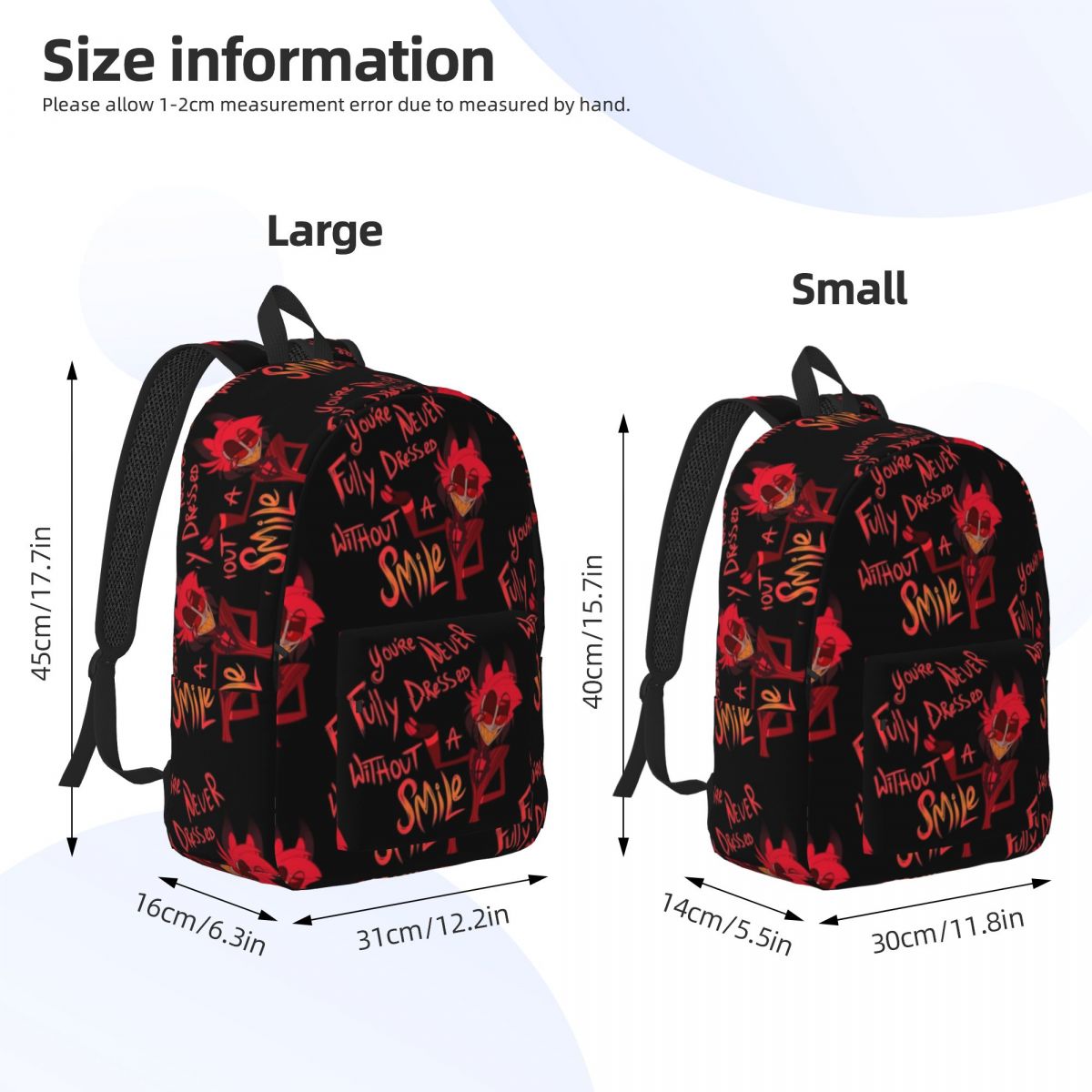 Alastor H-Hazbins Doodle Backp - Interior Design Xmas reseña y precio
